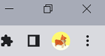 Profile icon example if logged in