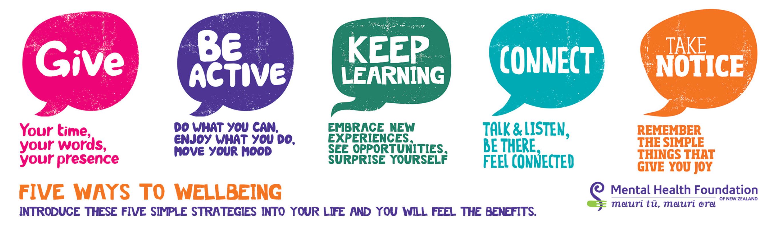 Five ways to wellbeing